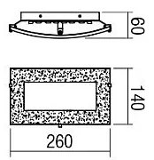 Redo 05-863 - Lampada da parete LED ARTEMIS LED/10W/230V argento