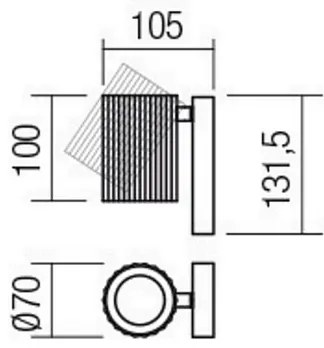 Redo 01-2548 - Spot da parete DELPHI 1xGU10/7W/230V bianco