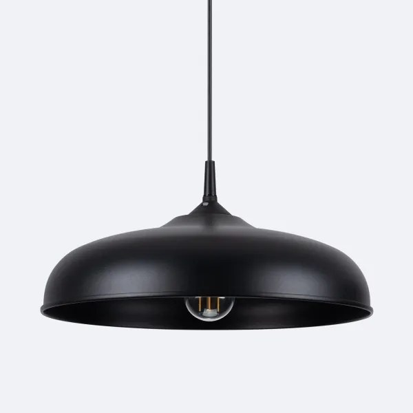 Sollux SL.1330 - Lampadario a sospensione con filo GINA 1xE27/15W/230V diametro 38 cm nero