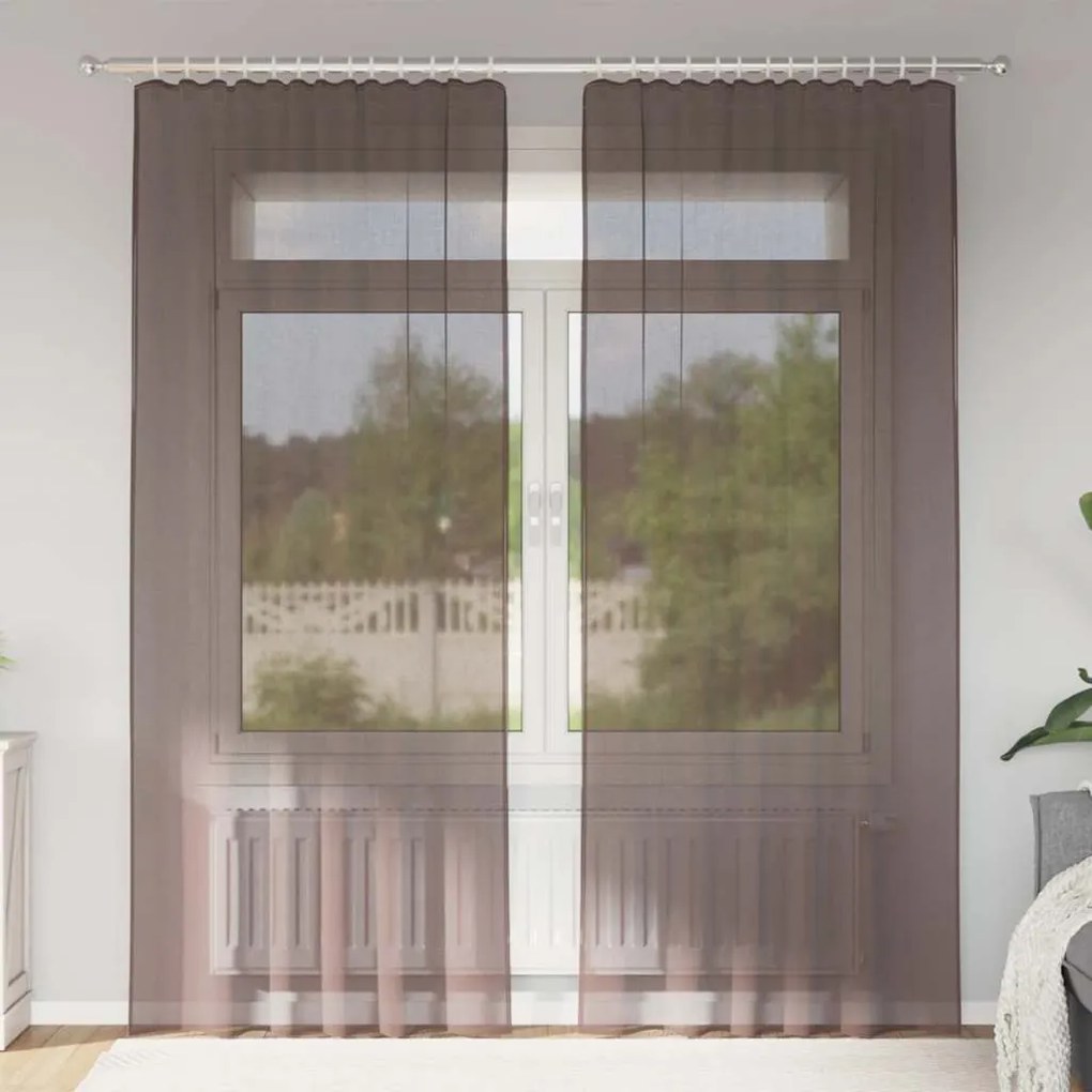 Tende İn Voile Con Linguetta 2 Pz Marrone /