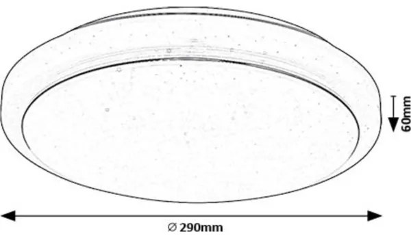 Rabalux 71181 - Plafoniera LED TREVOR LED/12W/230V 3000K diametro 29 cm