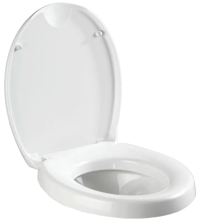Sedile per wc leggermente rialzato con chiusura facilitata per anziani , 43,5 x 37 cm Secura - Wenko