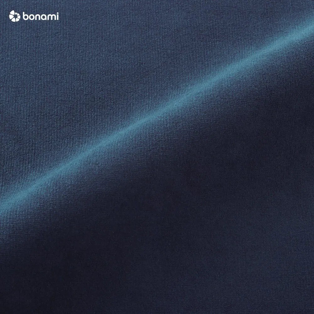 Divano letto angolare a U in velluto blu scuro (angolo sinistro) Sweet Harmony - Miuform