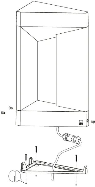 Eglo 98749 - Applique a LED da esterno NEMBRO LED/10W/230V IP54