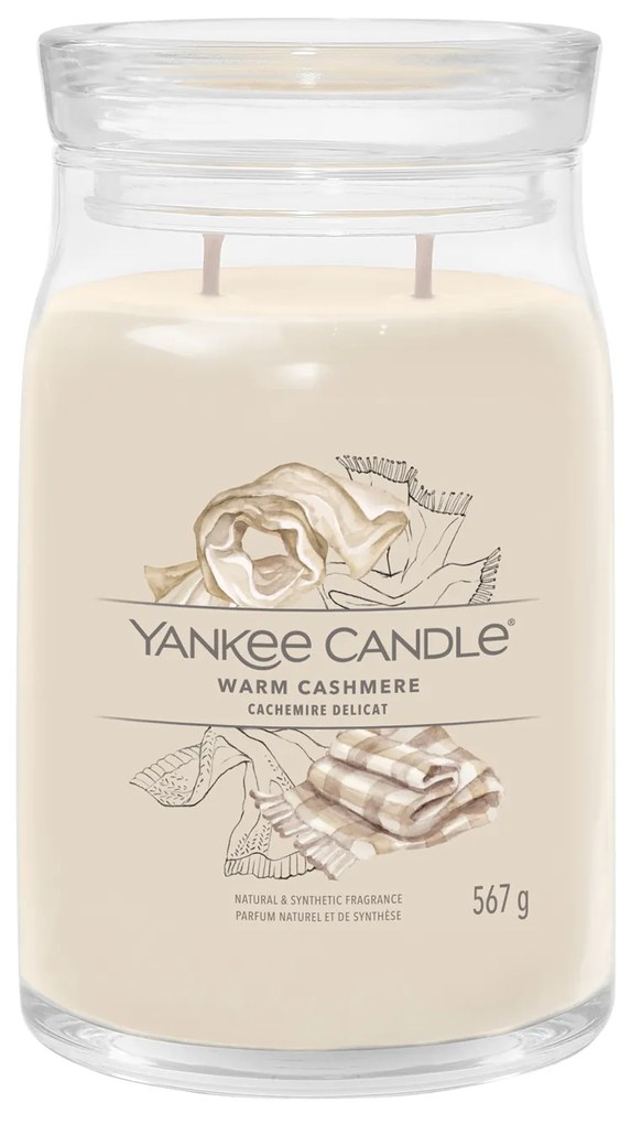 Warm Cashmere, candela in giara grande Yankee Candle