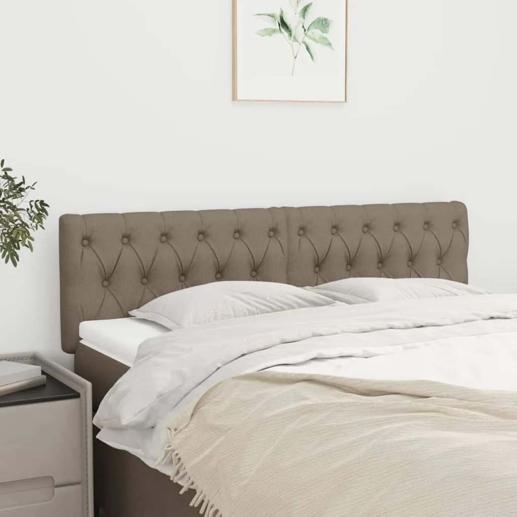 Testiera 2 Pz Tortora 80 X 7 X 78/88 Cm İn Tessuto /