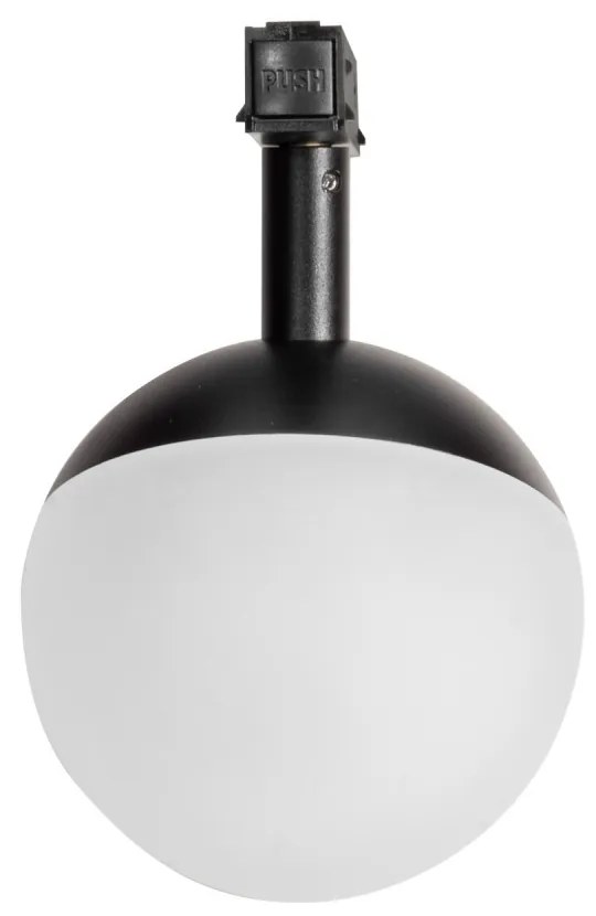 Sfera LED 7W Magnetica, CCT, Angolo 180°, Nera Colore Bianco Variabile CCT