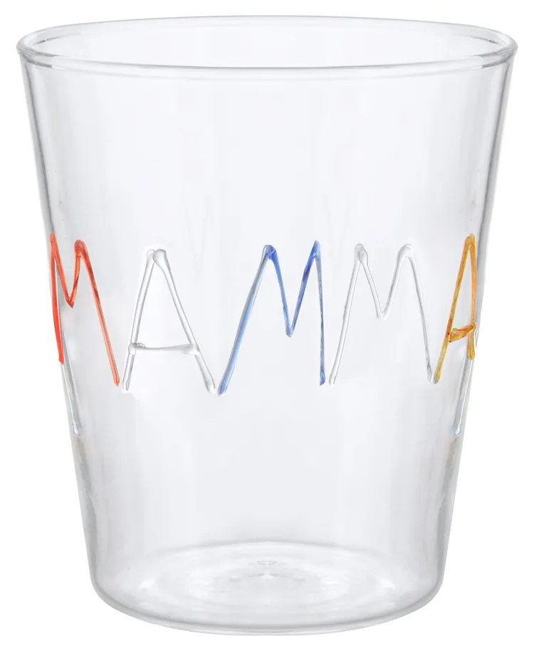 Bicchiere acqua mamma in vetro borosilicato, da 380 ml