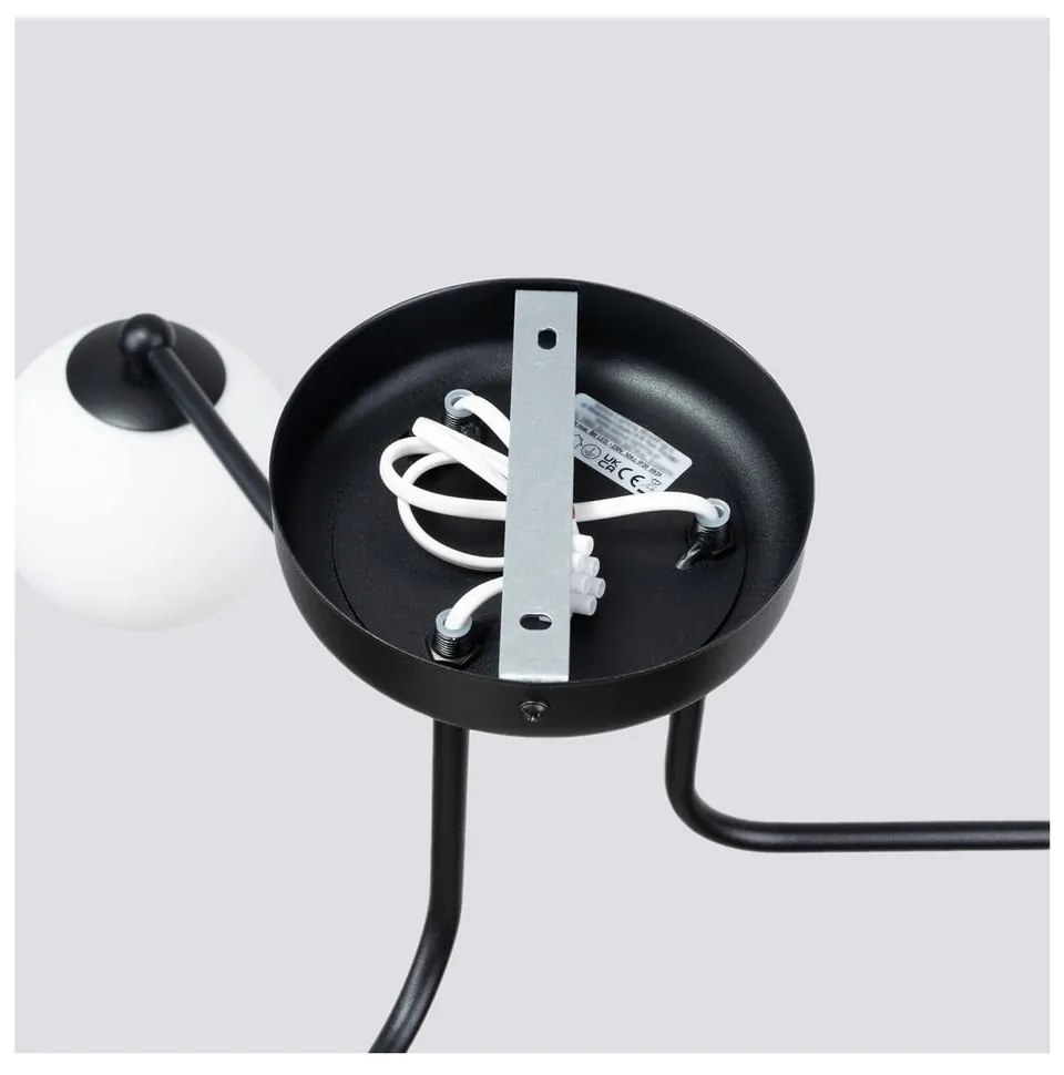 Plafoniera bianca e nera Beam – Sollux