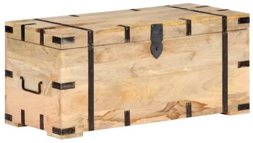 Baule 90x40x40 cm in Legno Massello di Mango