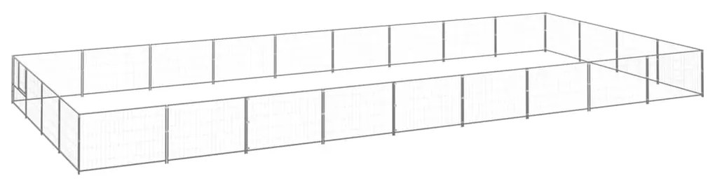 Gabbia Per Cani Argento 36 M² İn Acciaio /