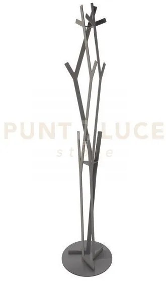 Appendiabiti da terra di design uty fango in ferro 29,7x177,8hcm