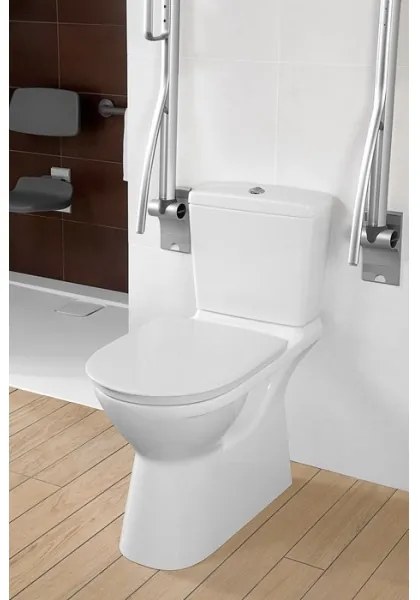 Villeroy & Boch 5760G101 - Cassetta di scarico combinata per WC O.NOVO, attacco posteriore/laterale