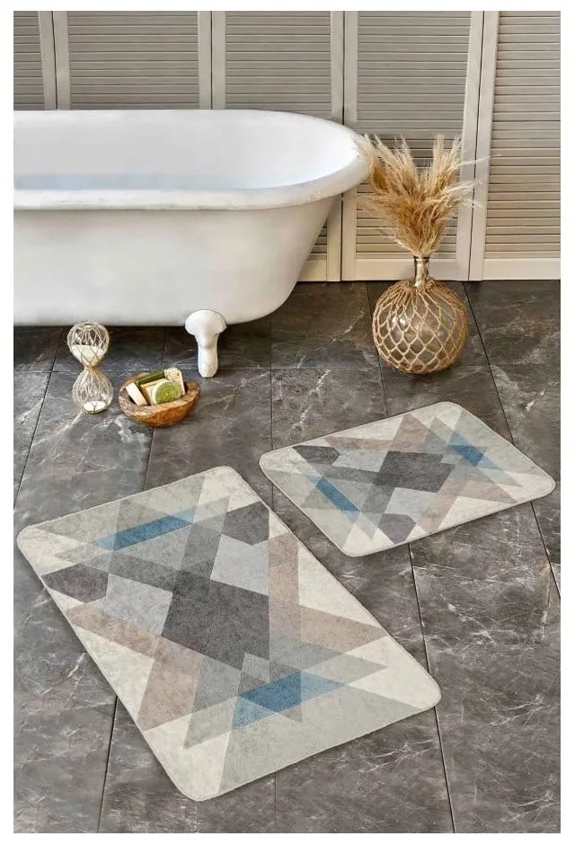 Set di tappetini per il bagno in velluto 2 pz 60x100 cm – Mila Home