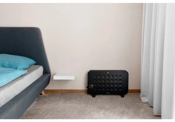 Sencor - Riscaldatore elettrico a convettore 750/1250/2000W/230V termostato IP24 nero