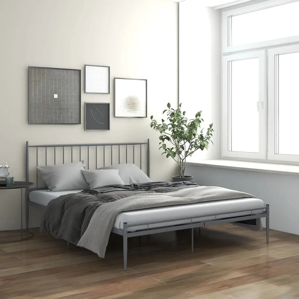 Giroletto Grigio İn Metallo 140x200 Cm /