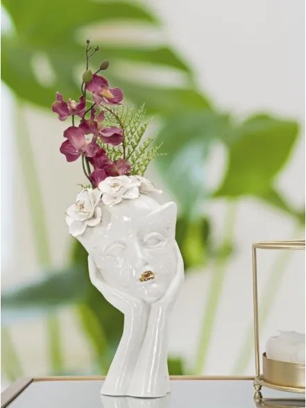 Vaso Woman Mask Cm 16,5X14X27,3