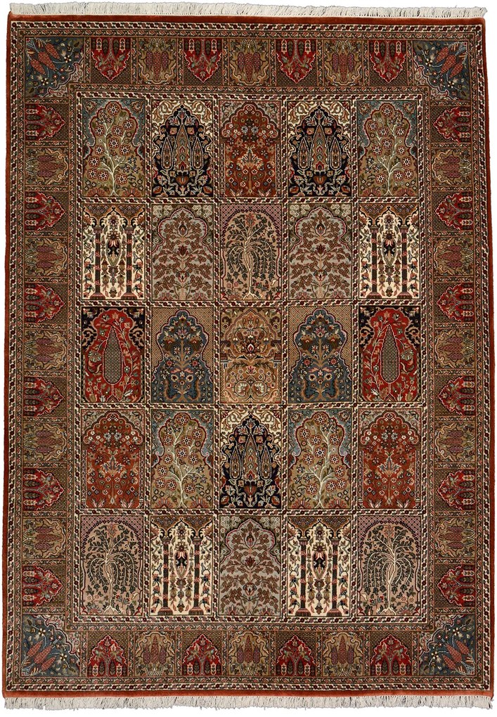 Ghom Tappeto orientale 240 x 170 Marrone (Indian) Annodato A Mano