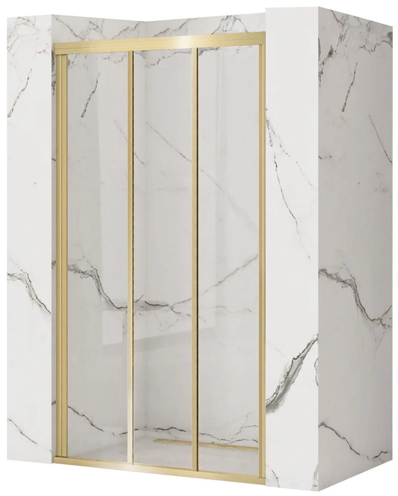 Porta doccia Rea Alex 120 Gold Brush