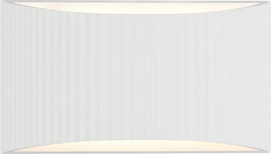 Applique Curva da Parete G9 Rigata in Gesso Pitturabile