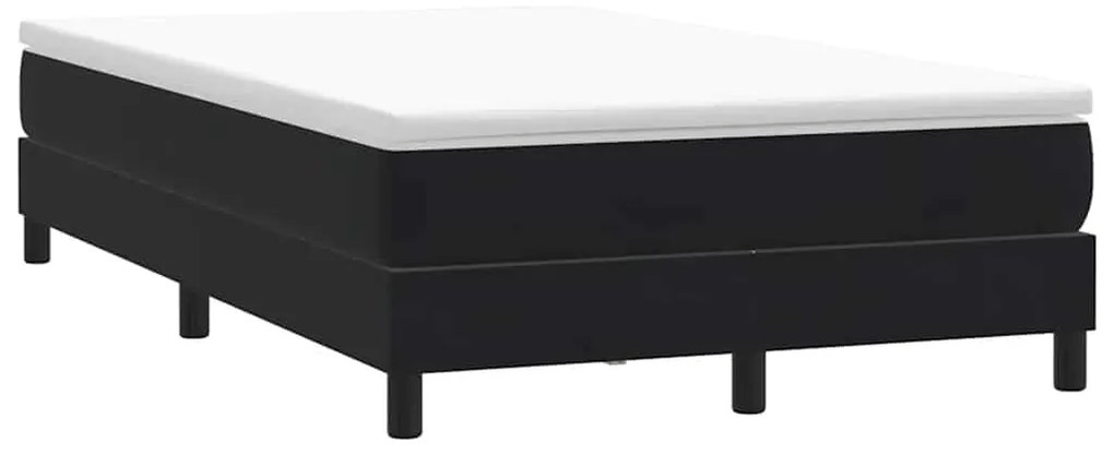 Giroletto A Molle Senza Materasso Nero 120x210 Cm İn Velluto /
