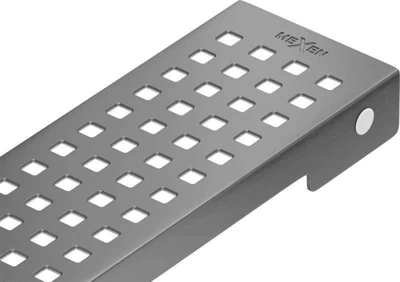 Mexen Flat M08 mascherina per scarico lineare 70 cm, grigio canna di fucile spazzolato - 1E25070