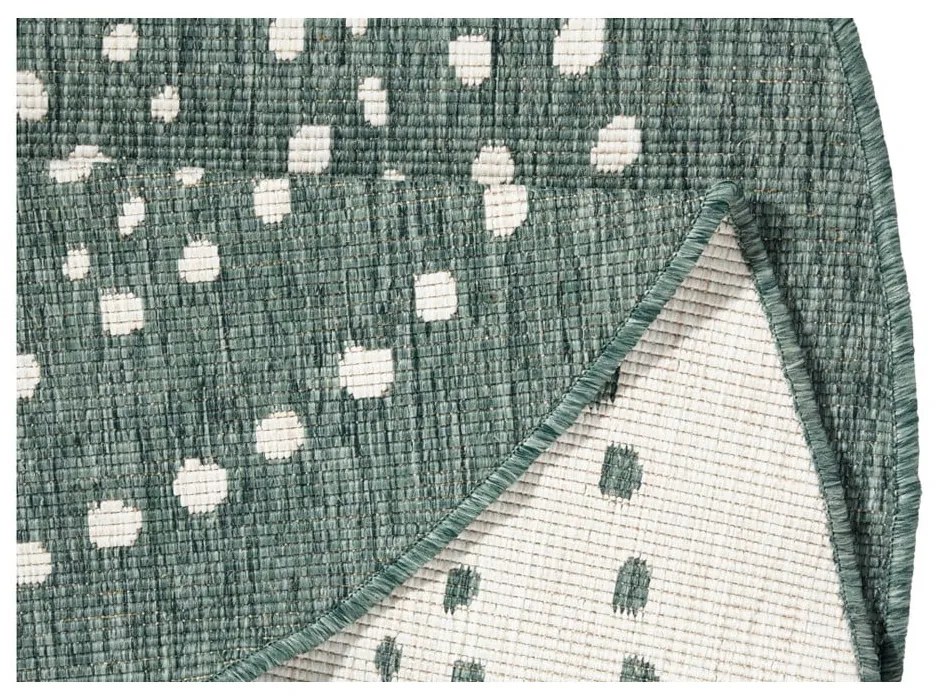 Tappeto bifacciale verde per esterni, Ø 140 cm Bali - NORTHRUGS