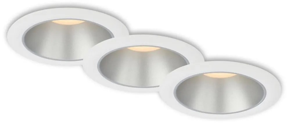 Briloner 7041-036 - SET 3x Lampada LED da incasso per bagni LED/4,9W/230V bianco