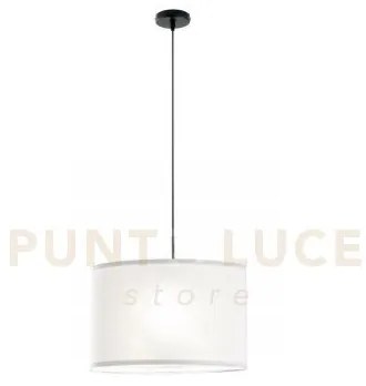 Sospensione capital bianca 1xe27 38x38x150cm i-capital-s38-bco