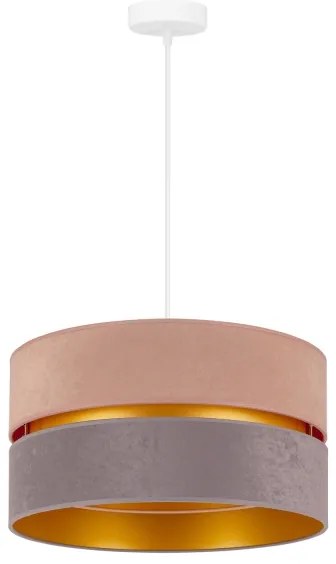 Duolla - Lampadario a sospensione con filo DUO 1xE27/15W/230V diametro 40 cm beige-grigio