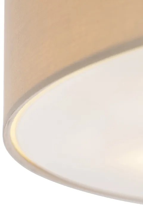 Lampada da soffitto rustica beige 50 cm - Drum