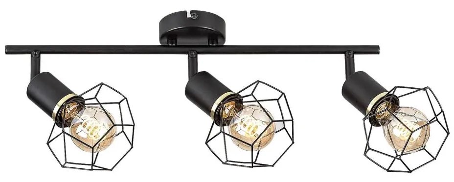 Rabalux 71067 - Faretto FRAN 3xE27/40W/230V nero