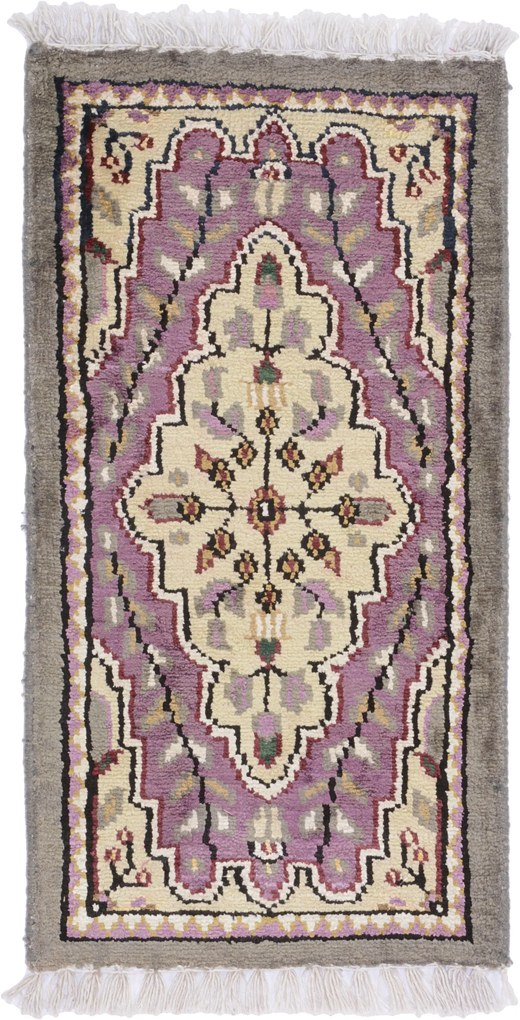Agra Tappeto orientale 60 x 30 (Indian) Annodato A Mano
