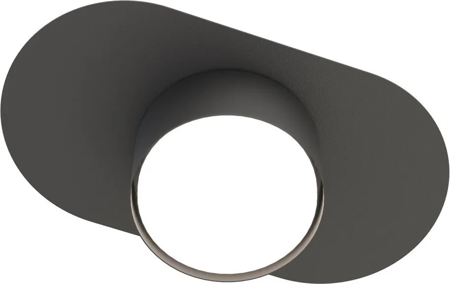 Lampada da soffitto in acciaio STILO 1 GX53 nera da interno