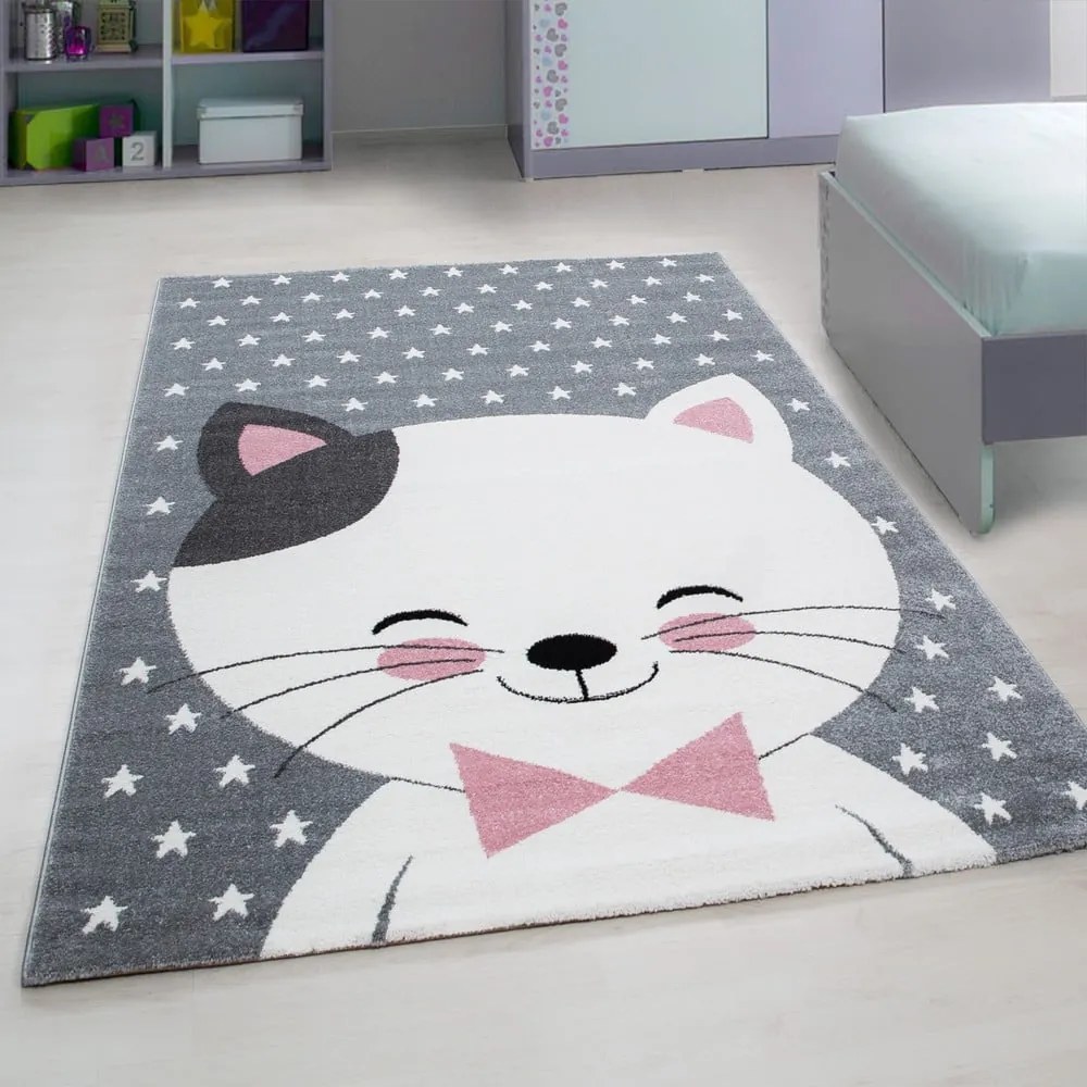 Tappeto per bambini rosa e grigio 160x230 cm Kids - Ayyildiz Carpets