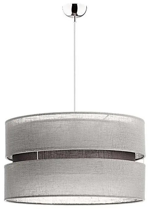 Duolla - Lampadario a sospensione con filo DUO 1xE27/15W/230V diametro 40 cm grigio