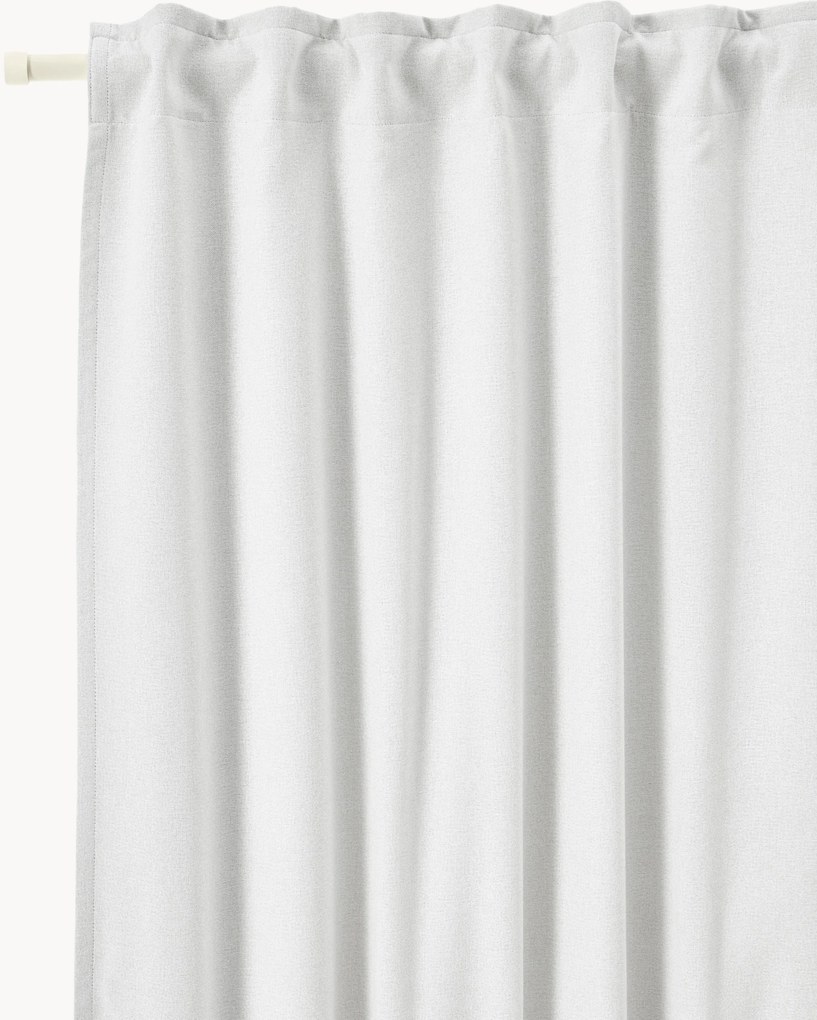 Set di 2 tende a bande nere oscuranti Tulia, larg. 140 cm