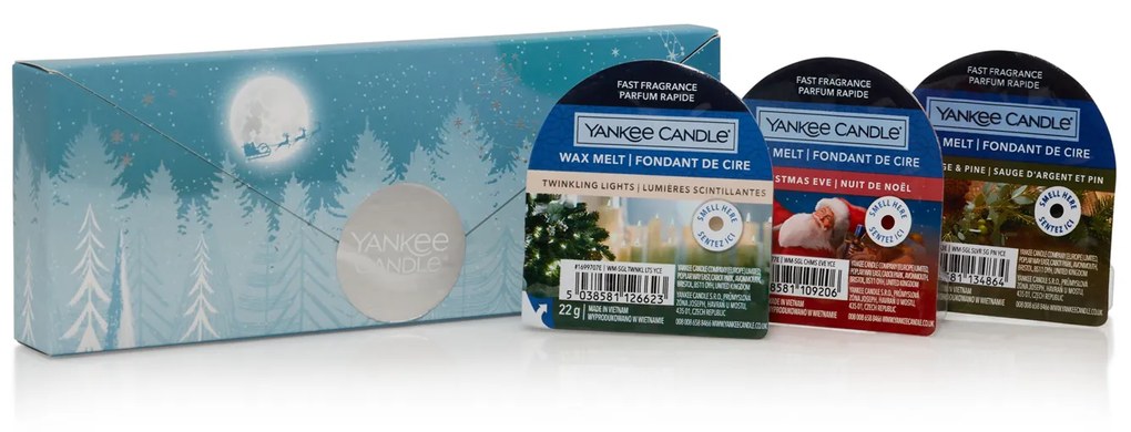 Set 3 cere da fondere Yankee Candle in confezione regalo