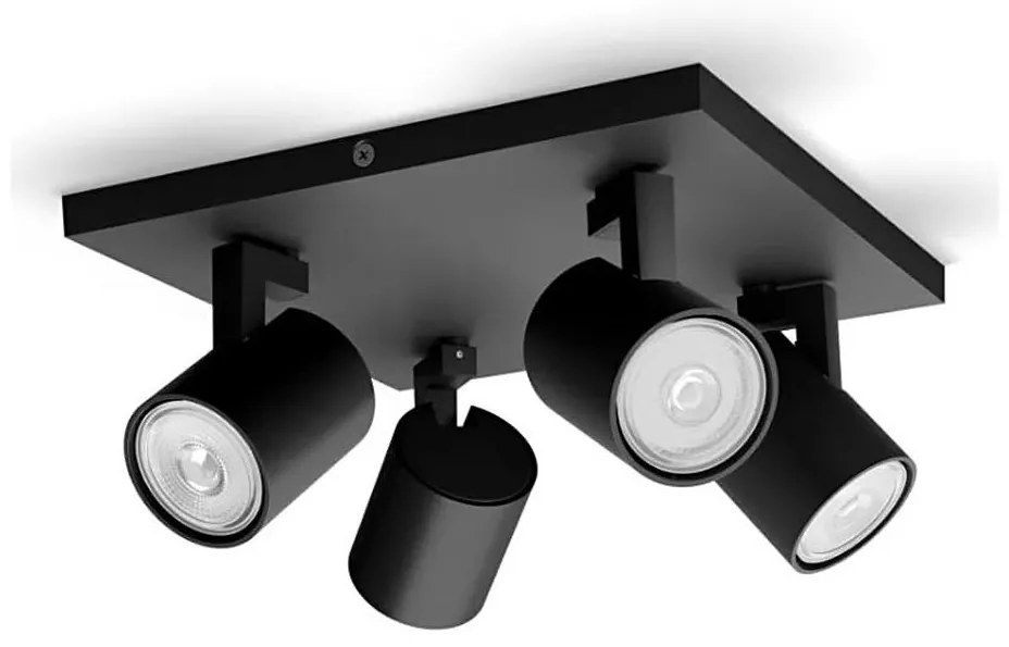 Philips - Faretto RUNNER 4xGU10/20W/230V nero