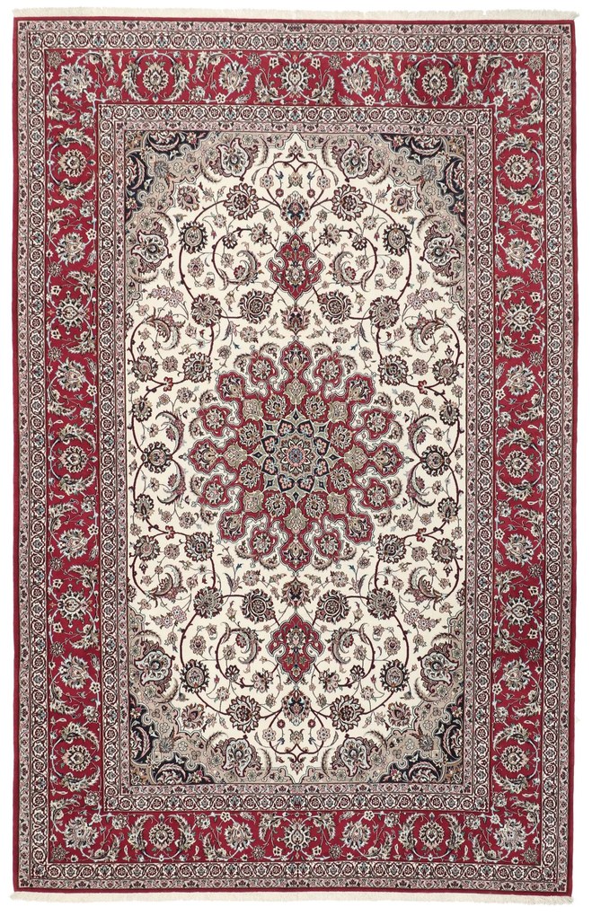 Isfahan Tappeto 310x200 (Iran) Annodato A Mano