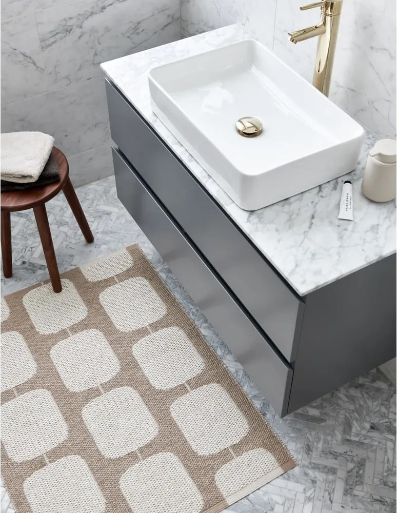 Tappeto da interno/esterno beige/color crema 70x100 cm Sten Light Nougat – Pappelina