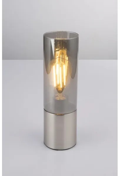 GLOBO 21000N - Lampada da tavolo ANNIKA 1xE27/25W/230V diametro 9 cm cromo