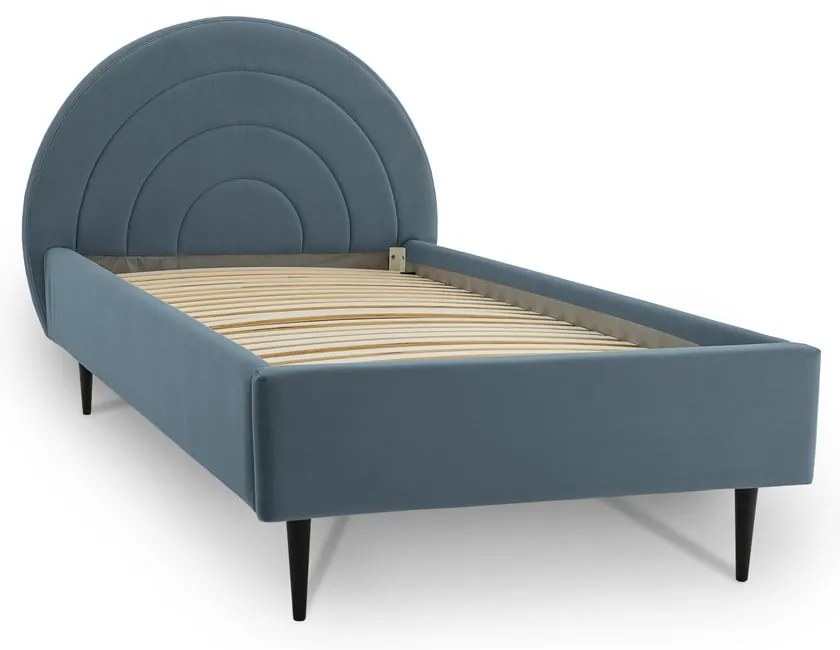 Letto blu per bambini con contenitore 120x200 cm Rainbow - Scandic