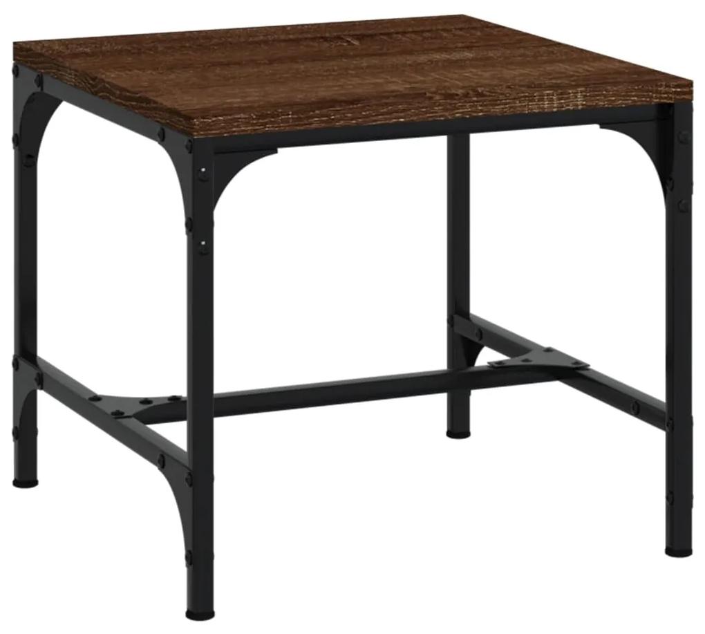 Tavolini 2pz nerorovere marrone 40x40x35cm in legno multistrato