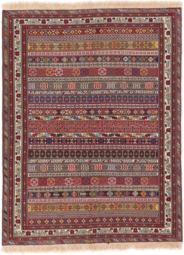 Kilim Tappeto 150 x 190 (Iran) Tessuto A Mano