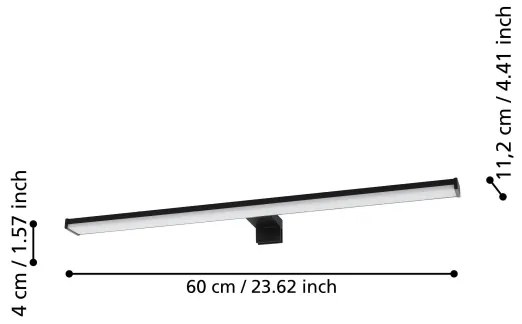 Eglo 99731 - Illuminazione a LED per specchi da bagno PANDELLA LED/11W/230V IP44