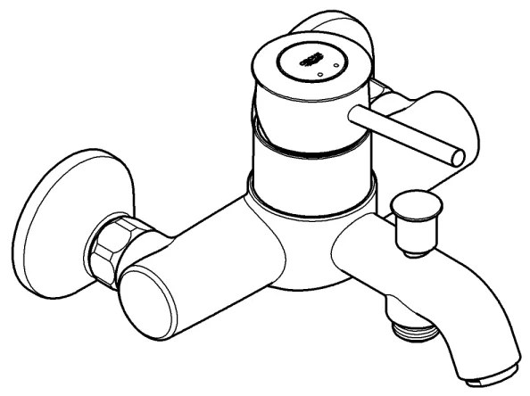 GROHE 32865000 - Miscelatore per vasca BAUCLASSIC DN 15 cromo lucido