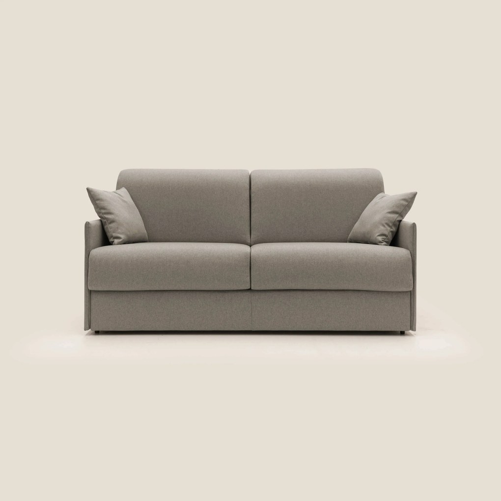 Evans Divano letto matrimoniale in tessuto impermeabile T13 tortora