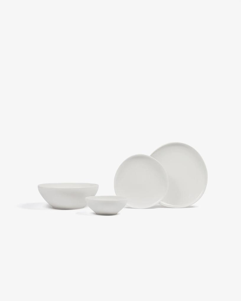 Kave Home - Ciotola grande rotonda in porcellana bianca Pahi