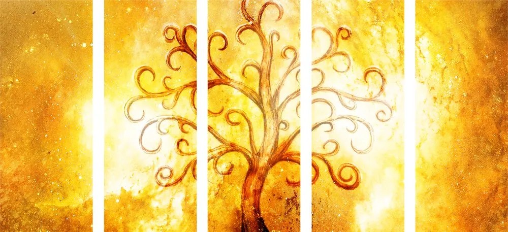 Quadri 5 pezzi – Albero della vita